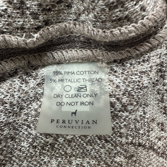 Peruvian Connection Borghese Abstract Metallic
Midi Sweater Dress XL Pima Cotton - Picture 7 of 11